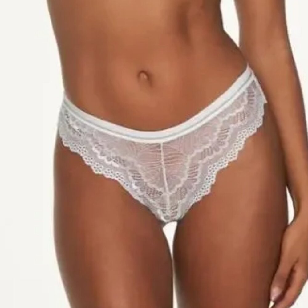 Frederick's of Hollywood Boy Short Style Lace Panty‎ (Caroline) in White 1X